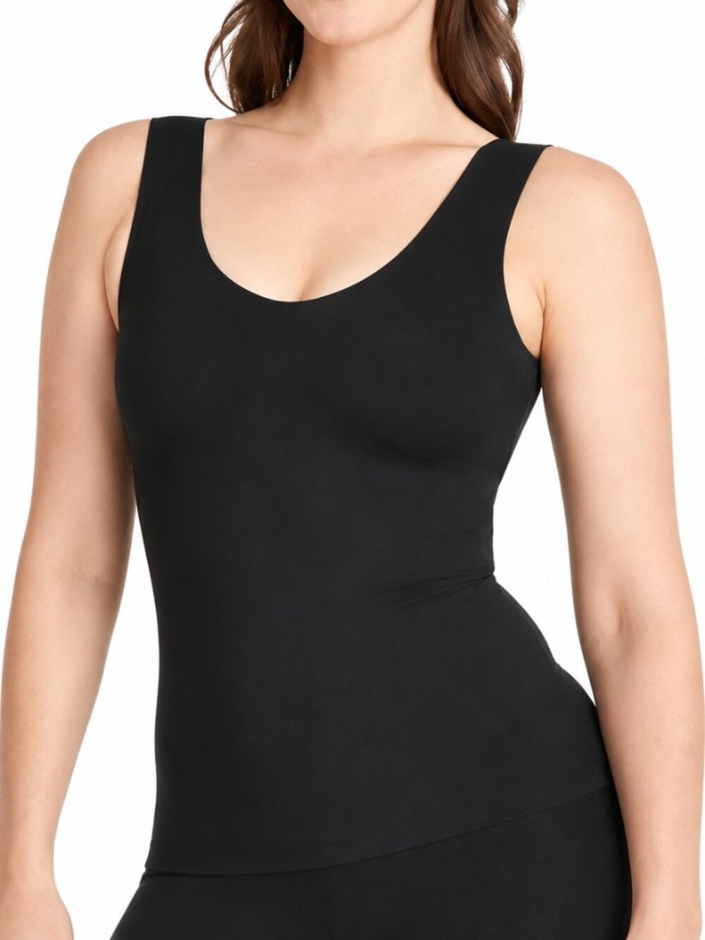 KNIX LuxeLift Shapewear Tank Top Black Medium Shaping Medium Support Slimming
